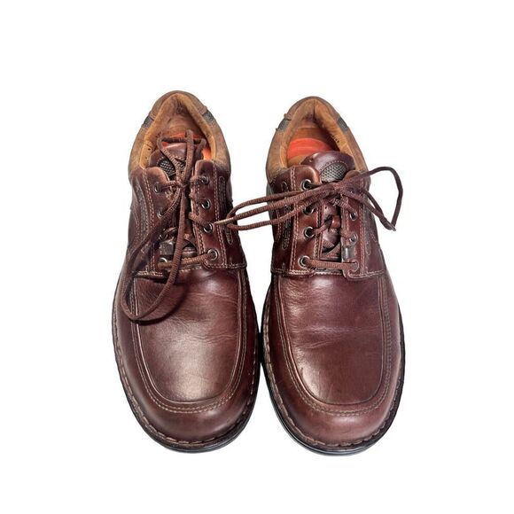 Clarks Unstructured Men's Brown Leather Lace Up   Brand: Clarks ... Casual Shoes - Picture 3 of 14